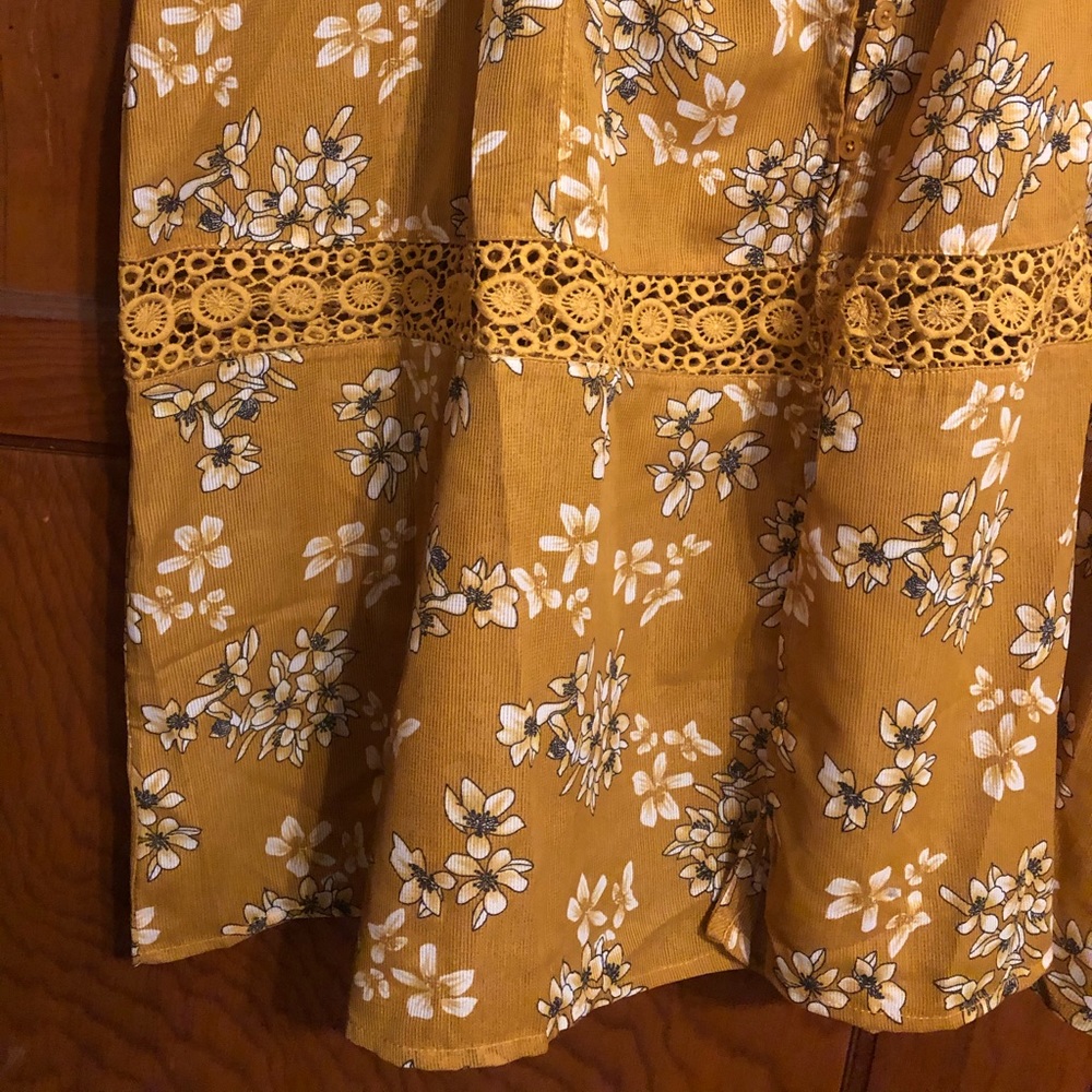 Floral print midi-dress